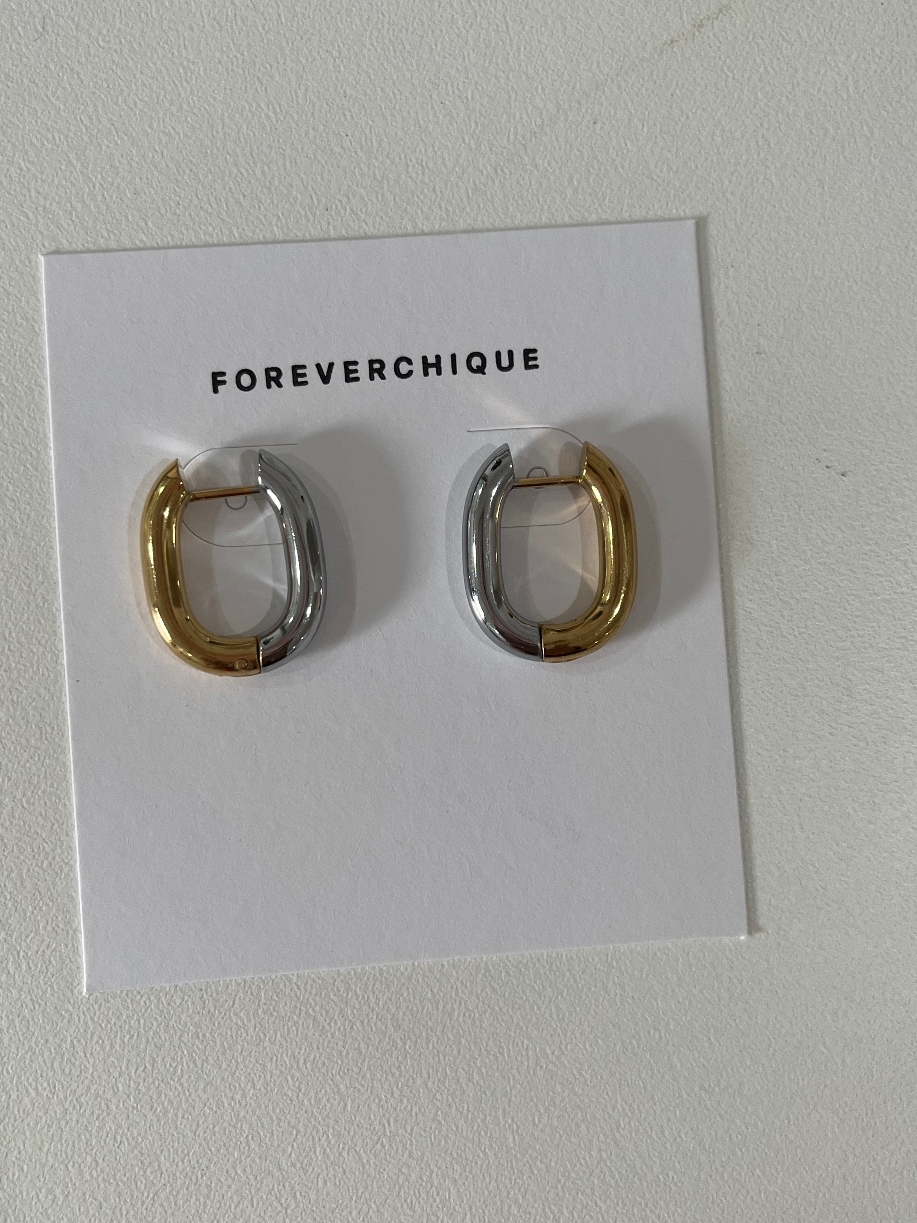 Metal affair earrings