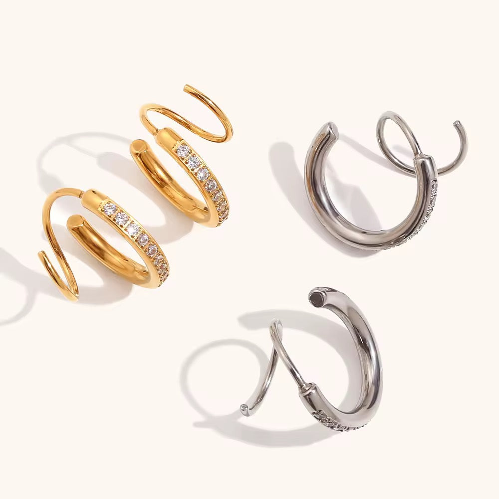 Twisties- 18k Gold Plated