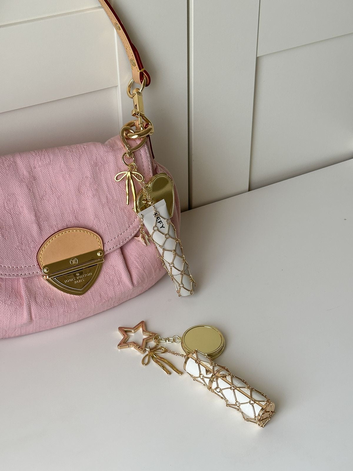 Baddie Lipstick holder keychain