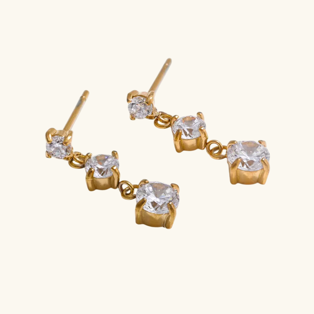 Diana earrings-18k Gold Plated