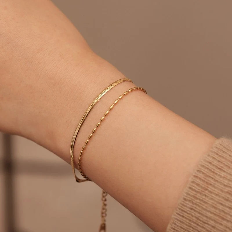 Everyday layered bracelet