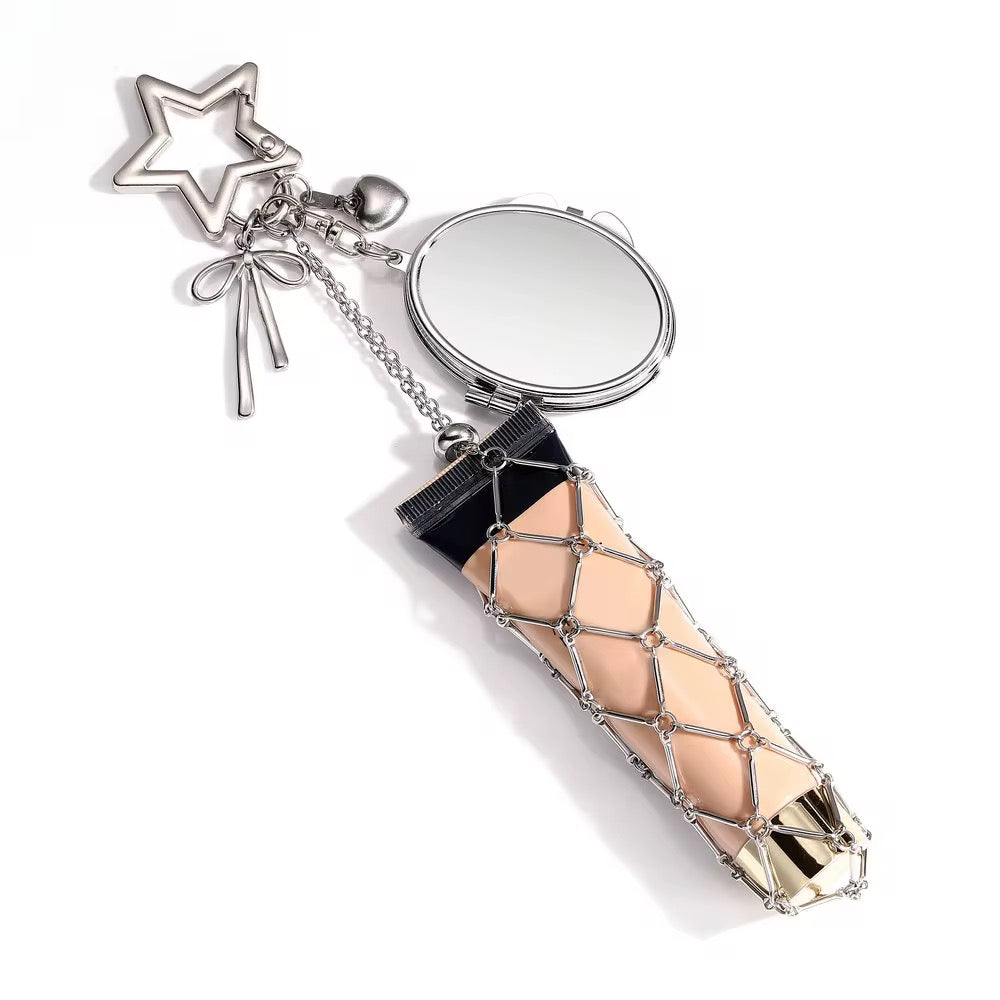Lipstick holder keychain
