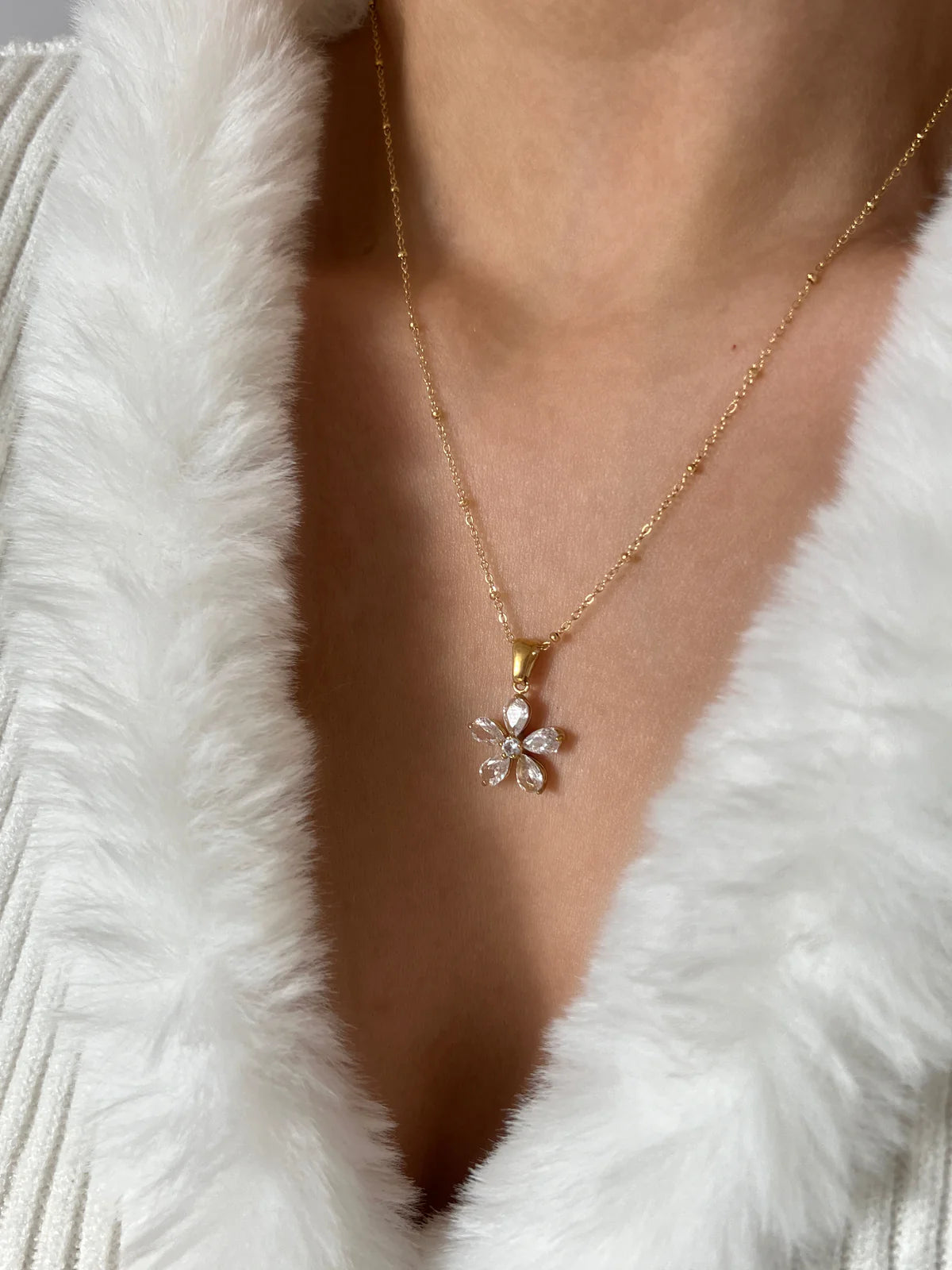 Flora necklace-18K Gold Plated