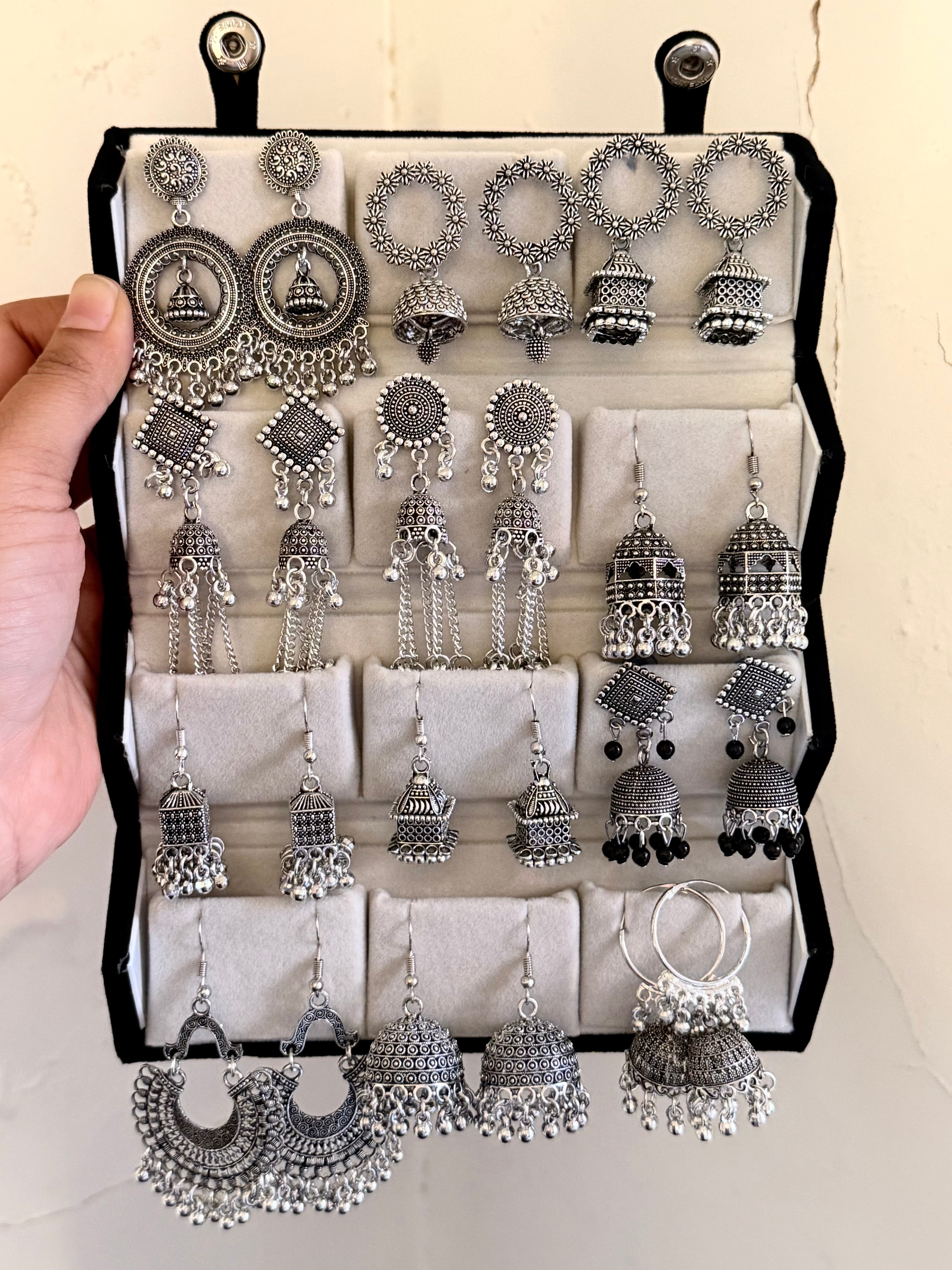 Personalised Oxidised Earring Folding Gift Box (comes with any set of 12 earrings)