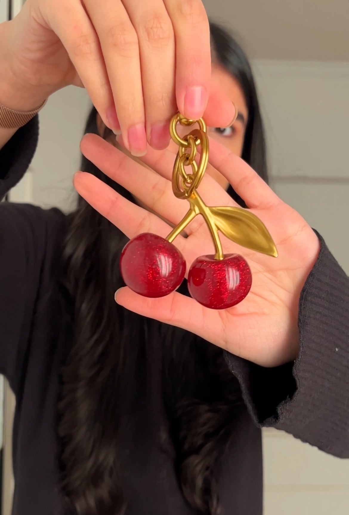 Bag cherry charm
