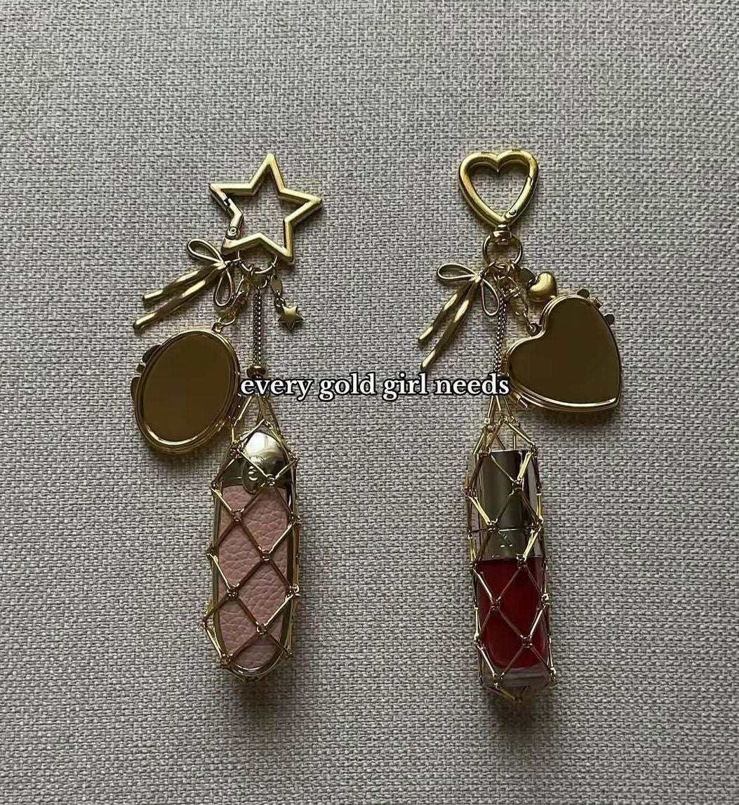 Baddie Lipstick holder keychain