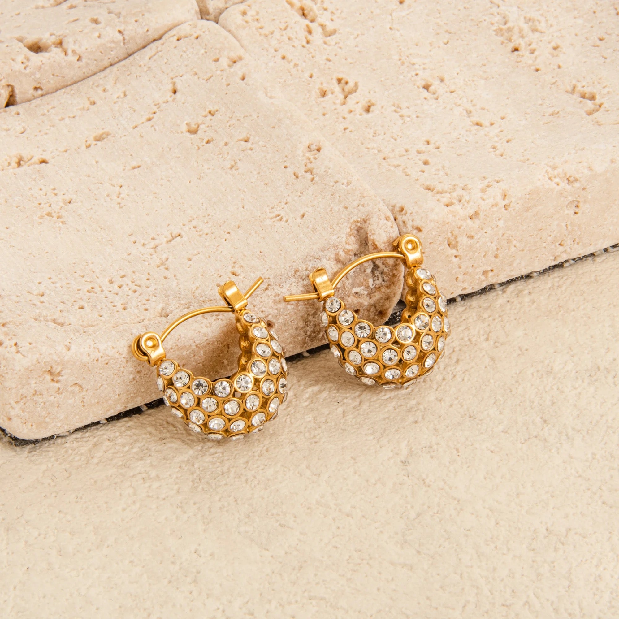 Delphine huggies-18k Gold Plated