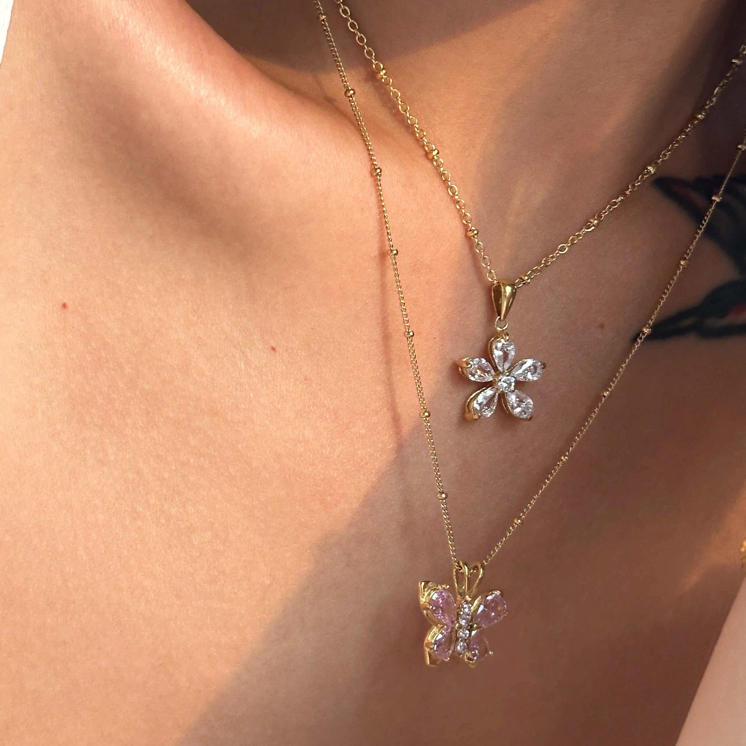 Flora necklace-18K Gold Plated