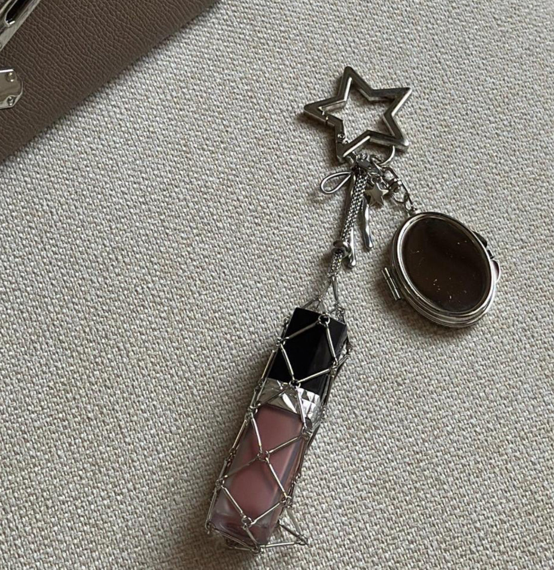 Lipstick holder keychain