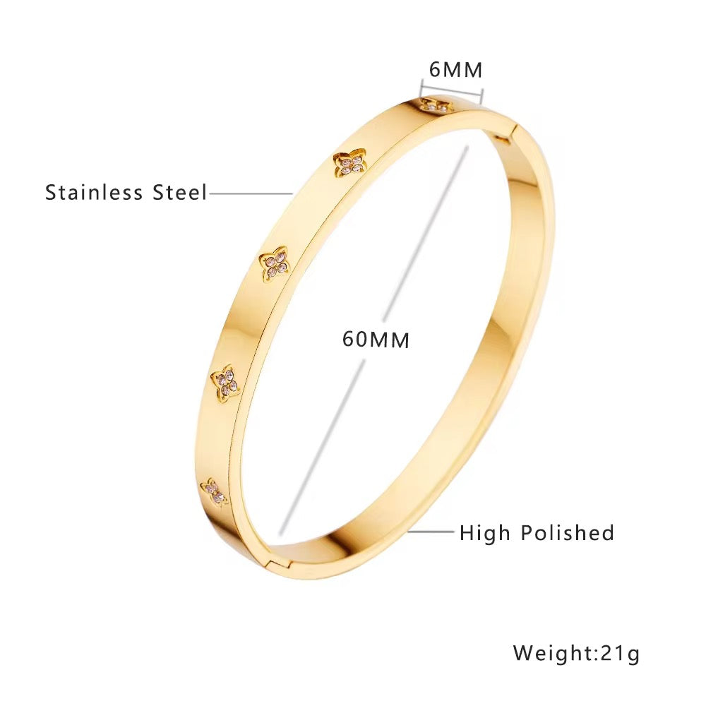 Clover Band- 18k Gold Plated
