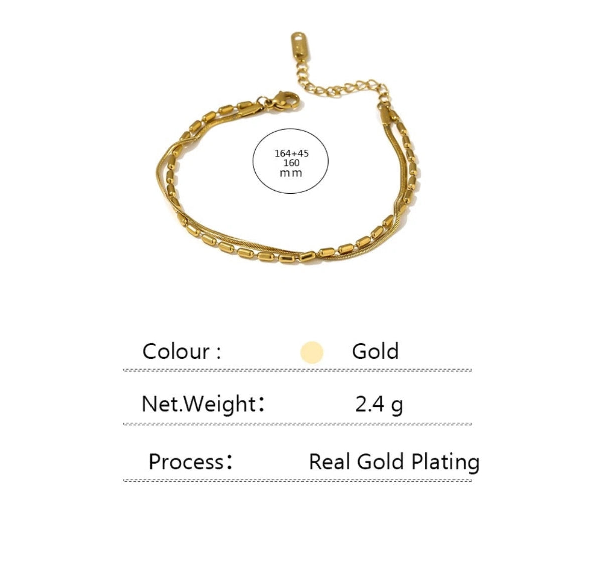 Everyday layered bracelet