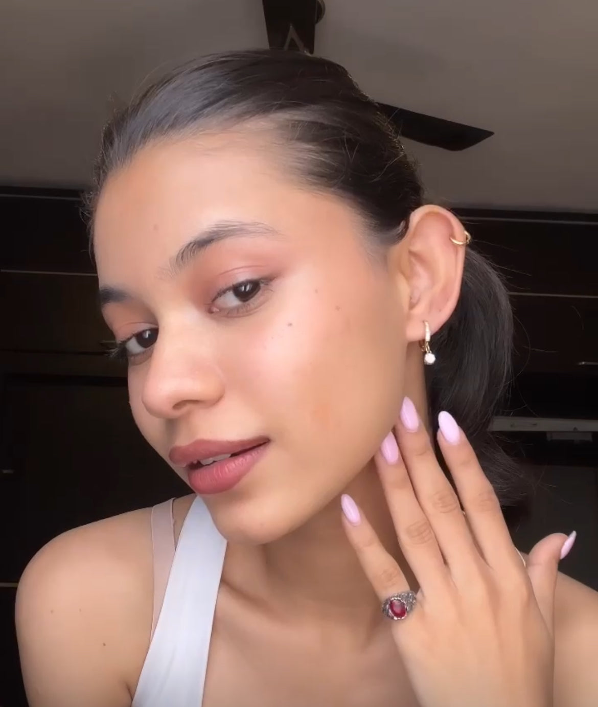 Diamond danglers-18k Gold Plated