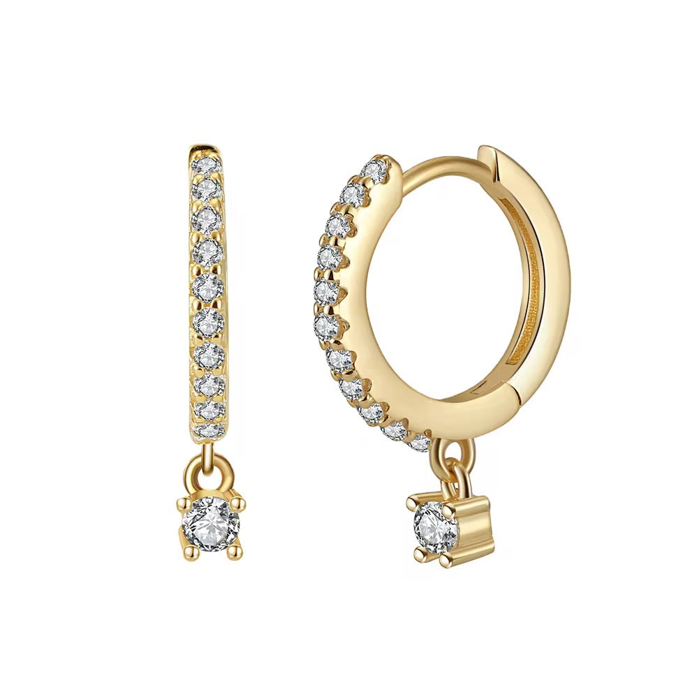Diamond danglers-18k Gold Plated