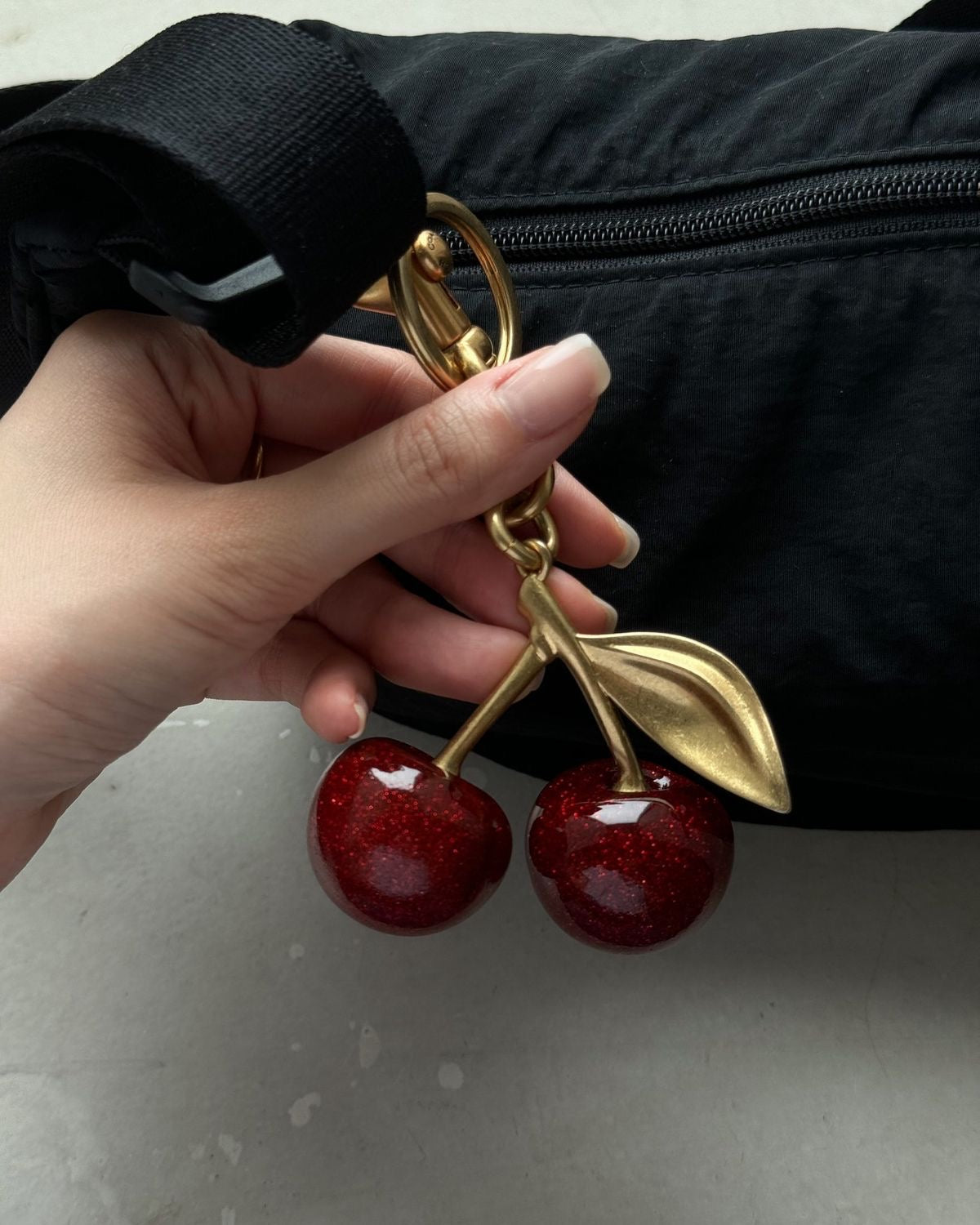 Bag cherry charm