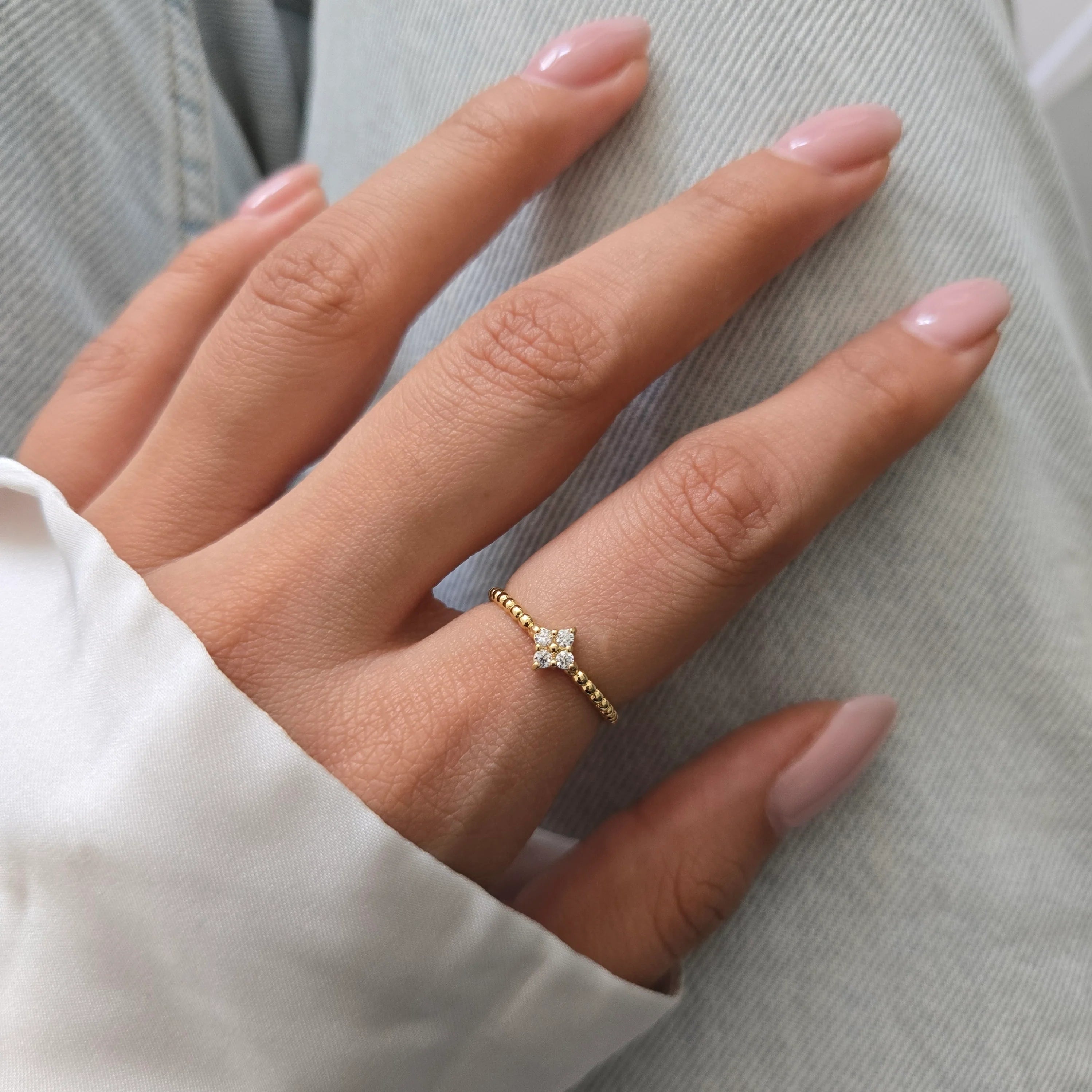 Bloom ring-18k Gold Plated