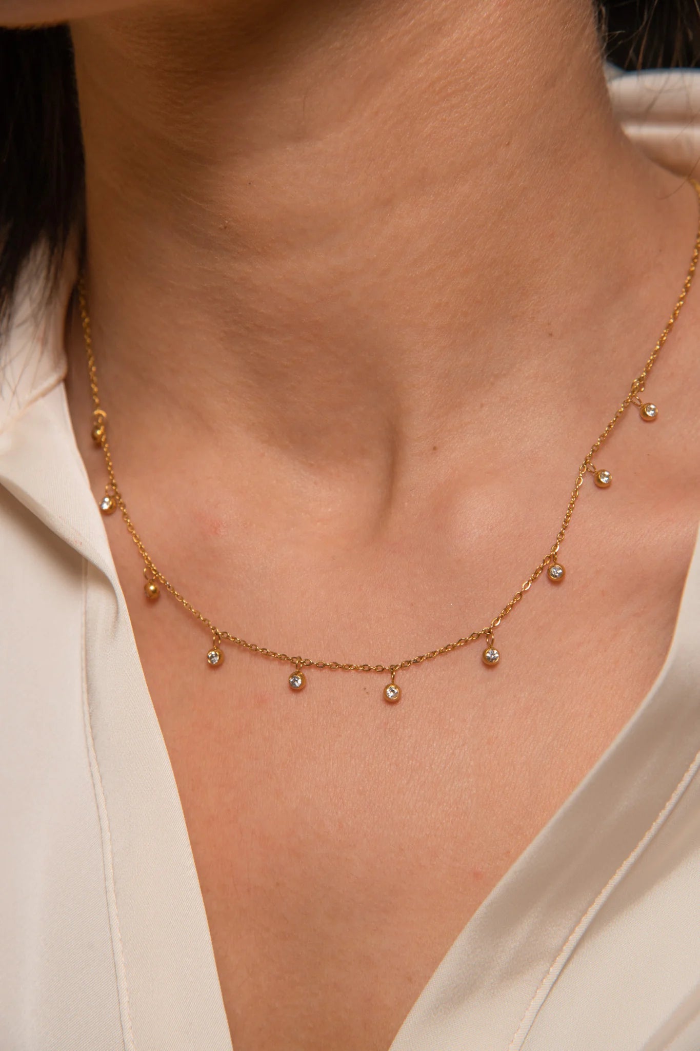 Willow Necklace-18K Gold Plated