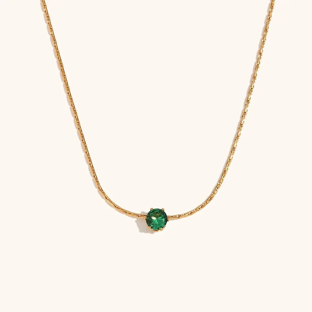 Enchanted diamond Necklace- 18k Gold Plated