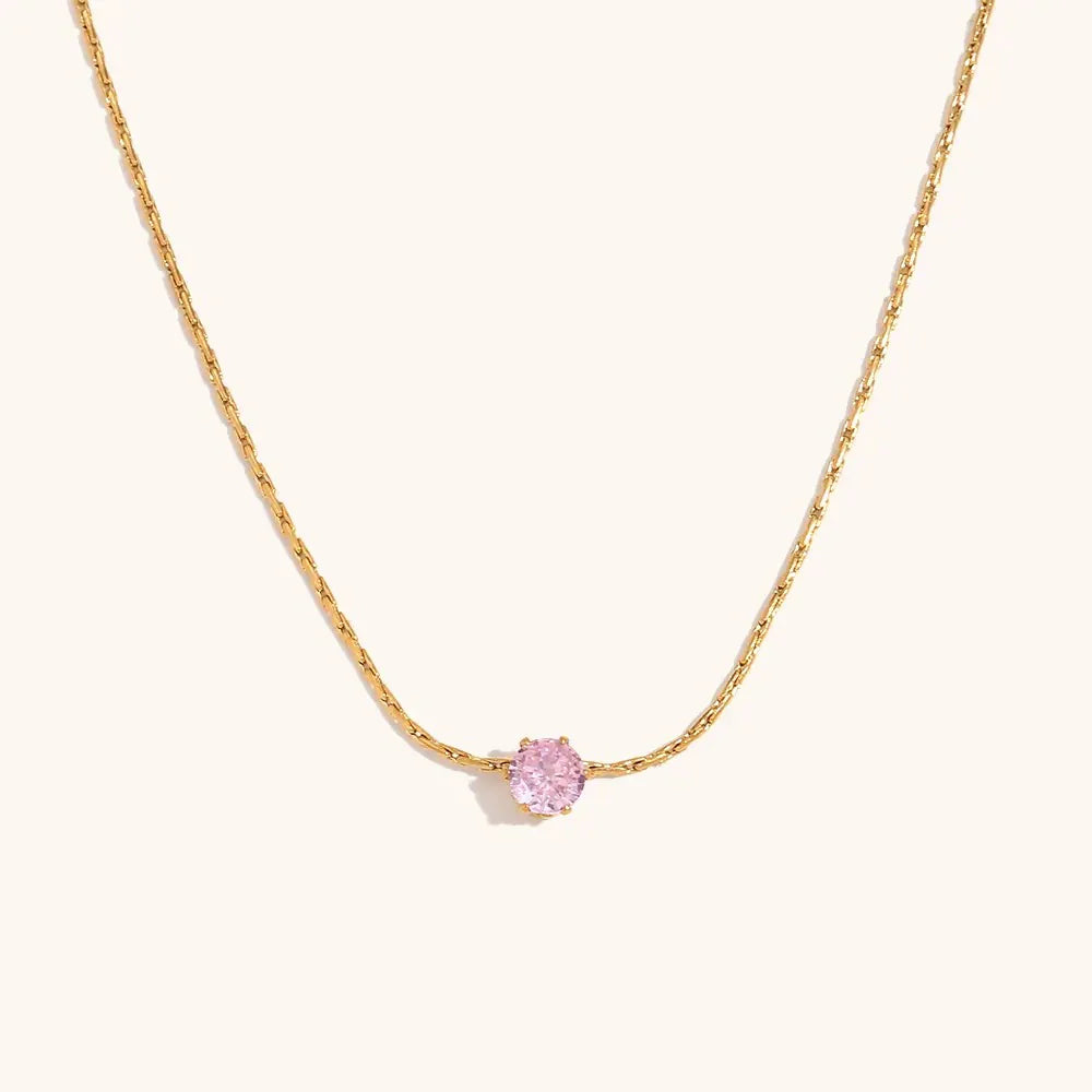 Enchanted diamond Necklace- 18k Gold Plated