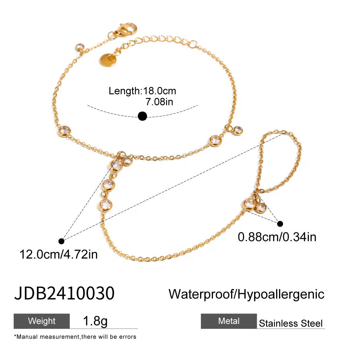 Zelda handchain bracelet