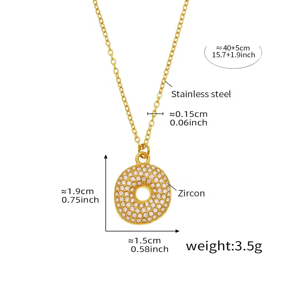 Bubble Initial Necklace