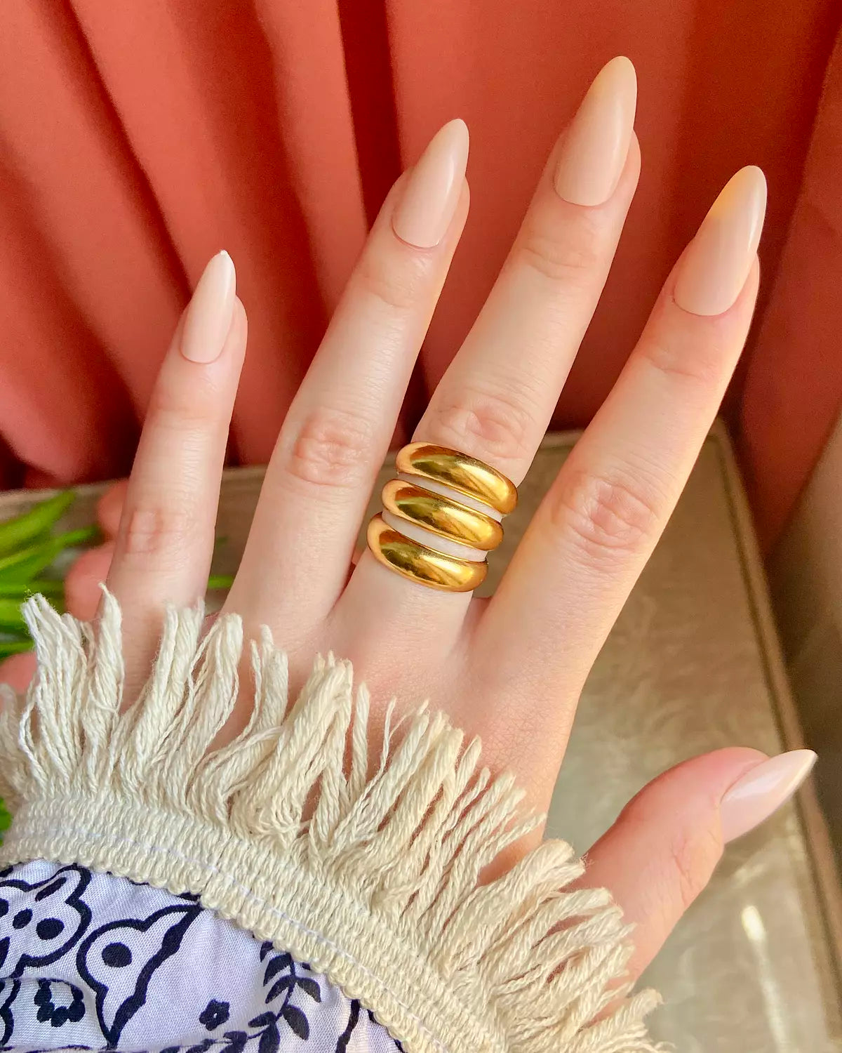 Stevie ring- 18k Gold Plated
