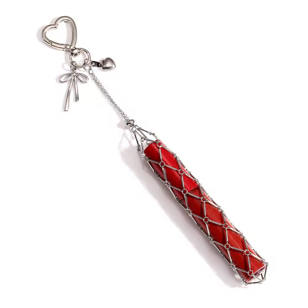 Baddie Lipstick holder keychain