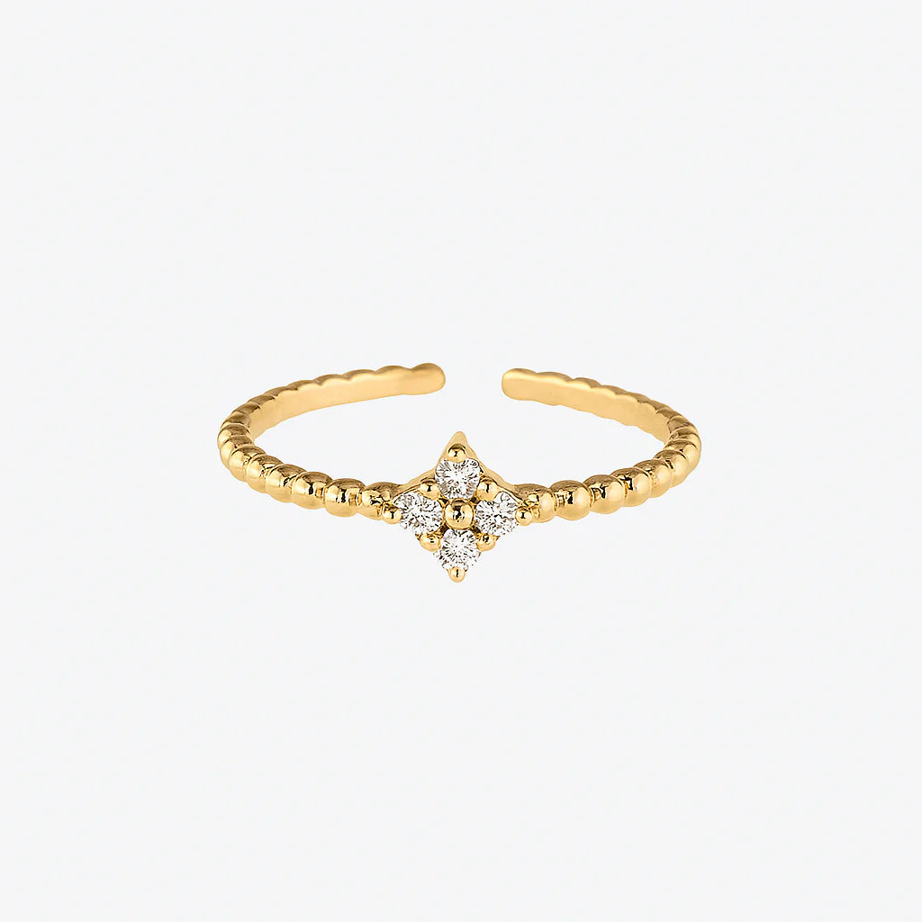 Bloom ring-18k Gold Plated