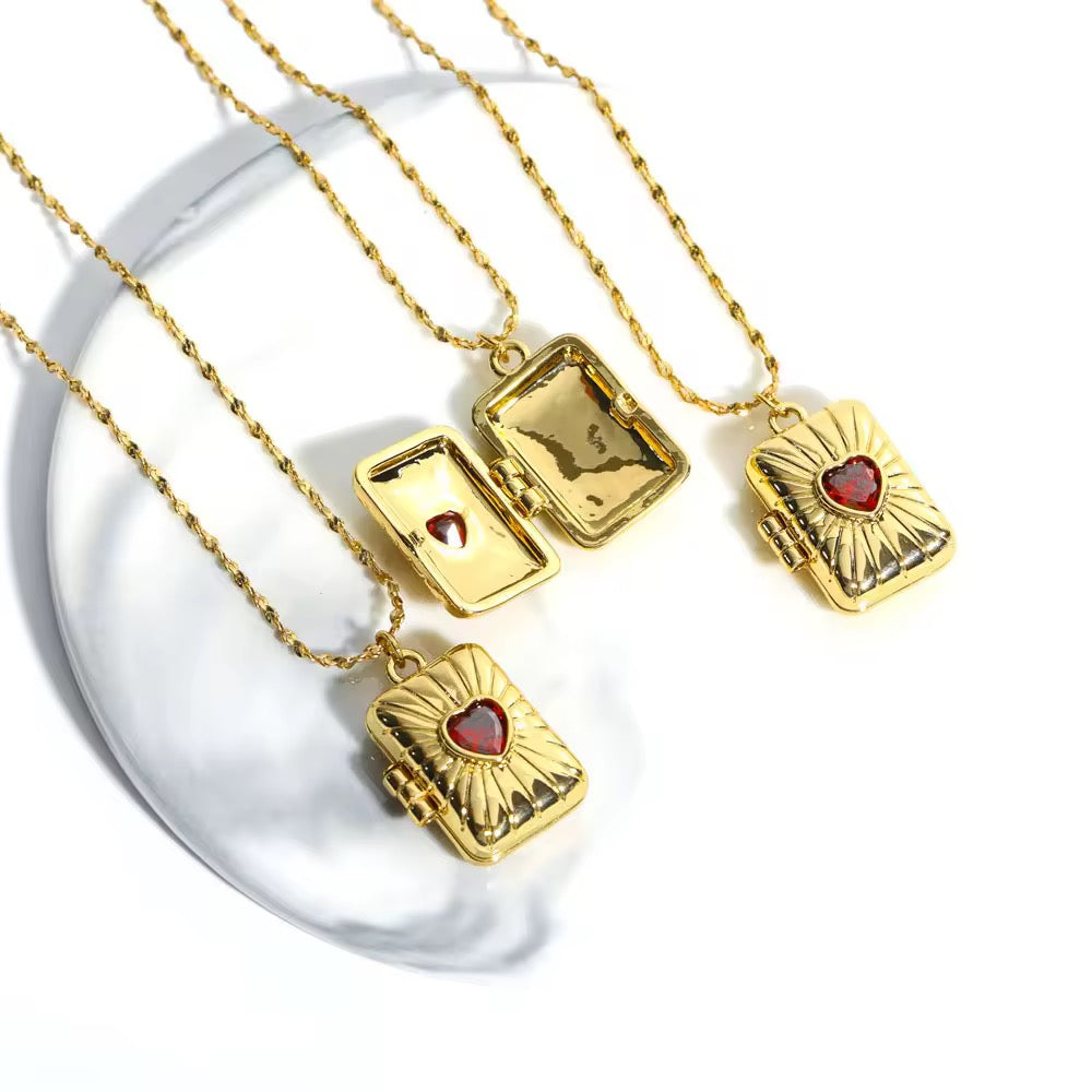 Amour Locket Necklace