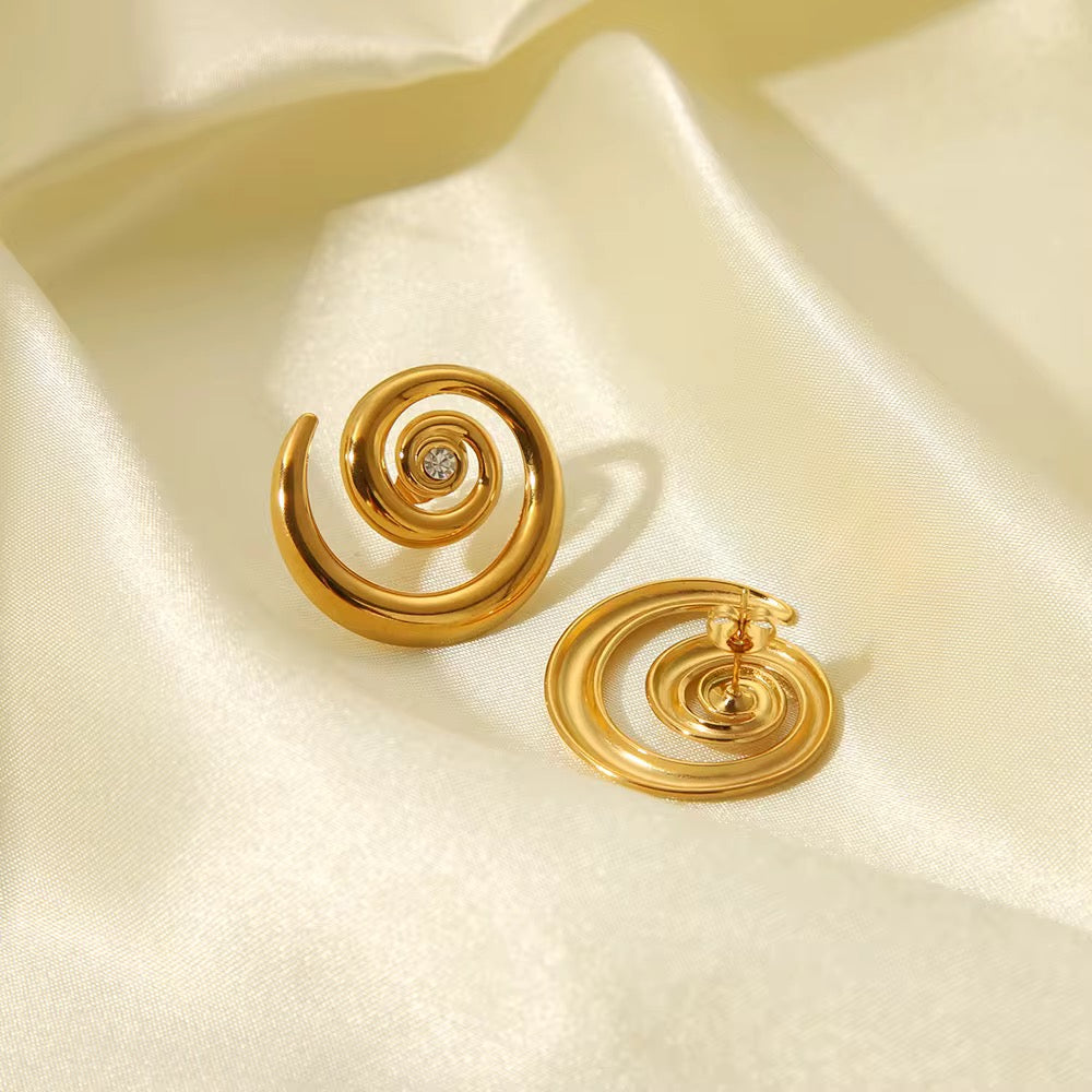 Spiral earrings