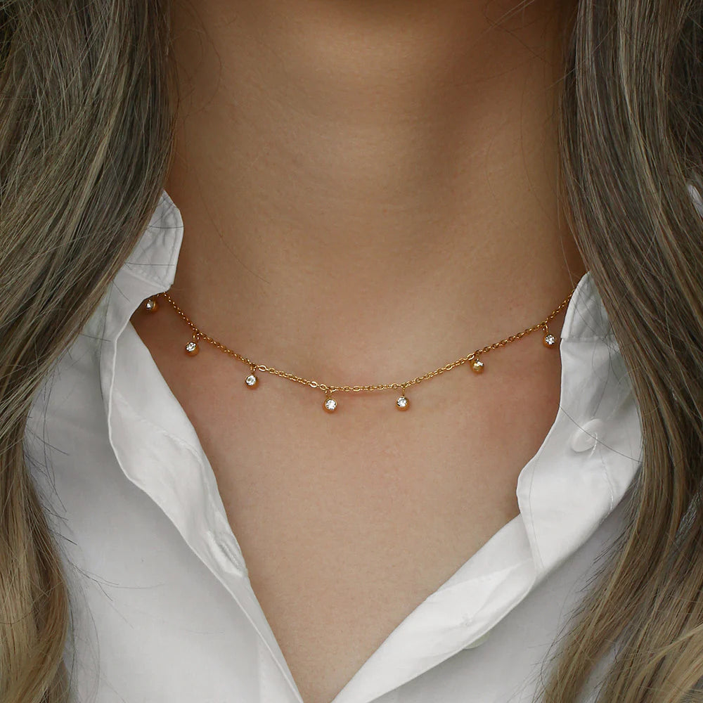 Willow Necklace-18K Gold Plated