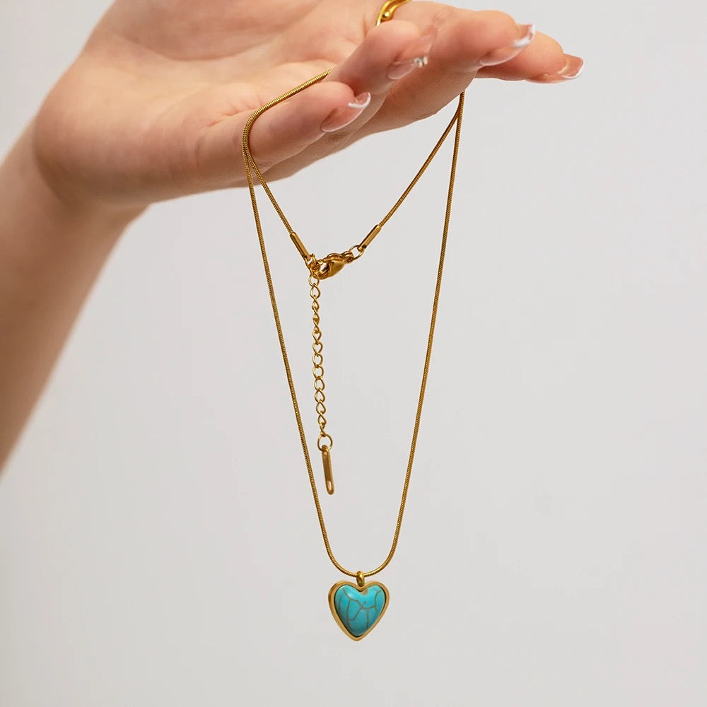 Heart opex necklace