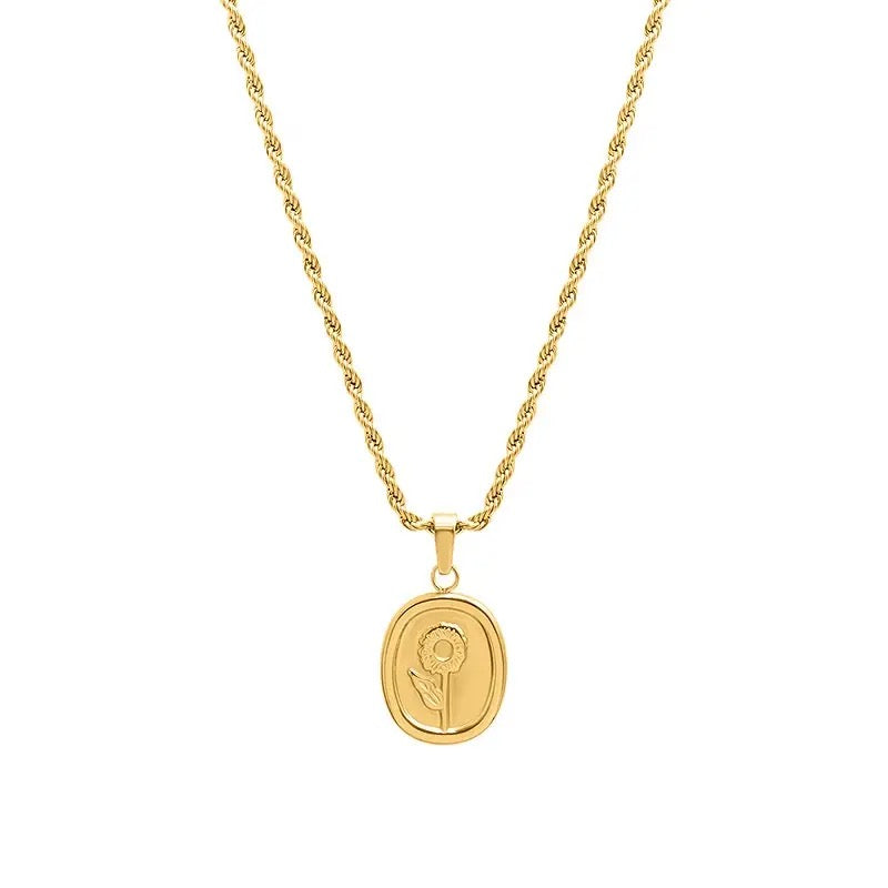 Rose Necklace-18K Gold Plated