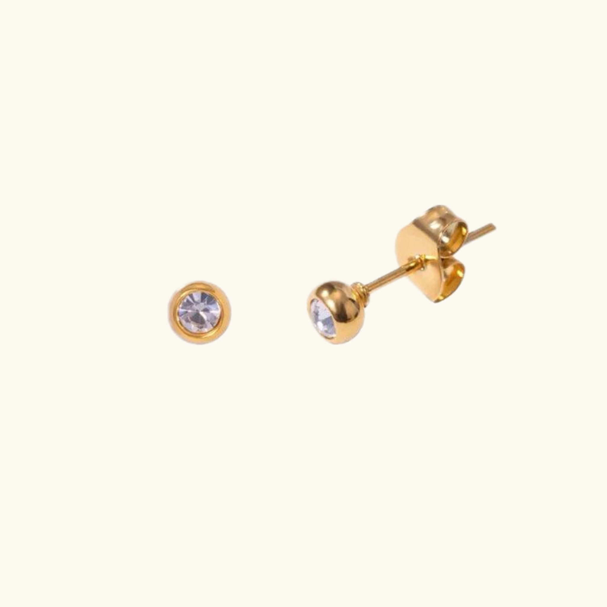 Mini sparkle studs-18k Gold Plated