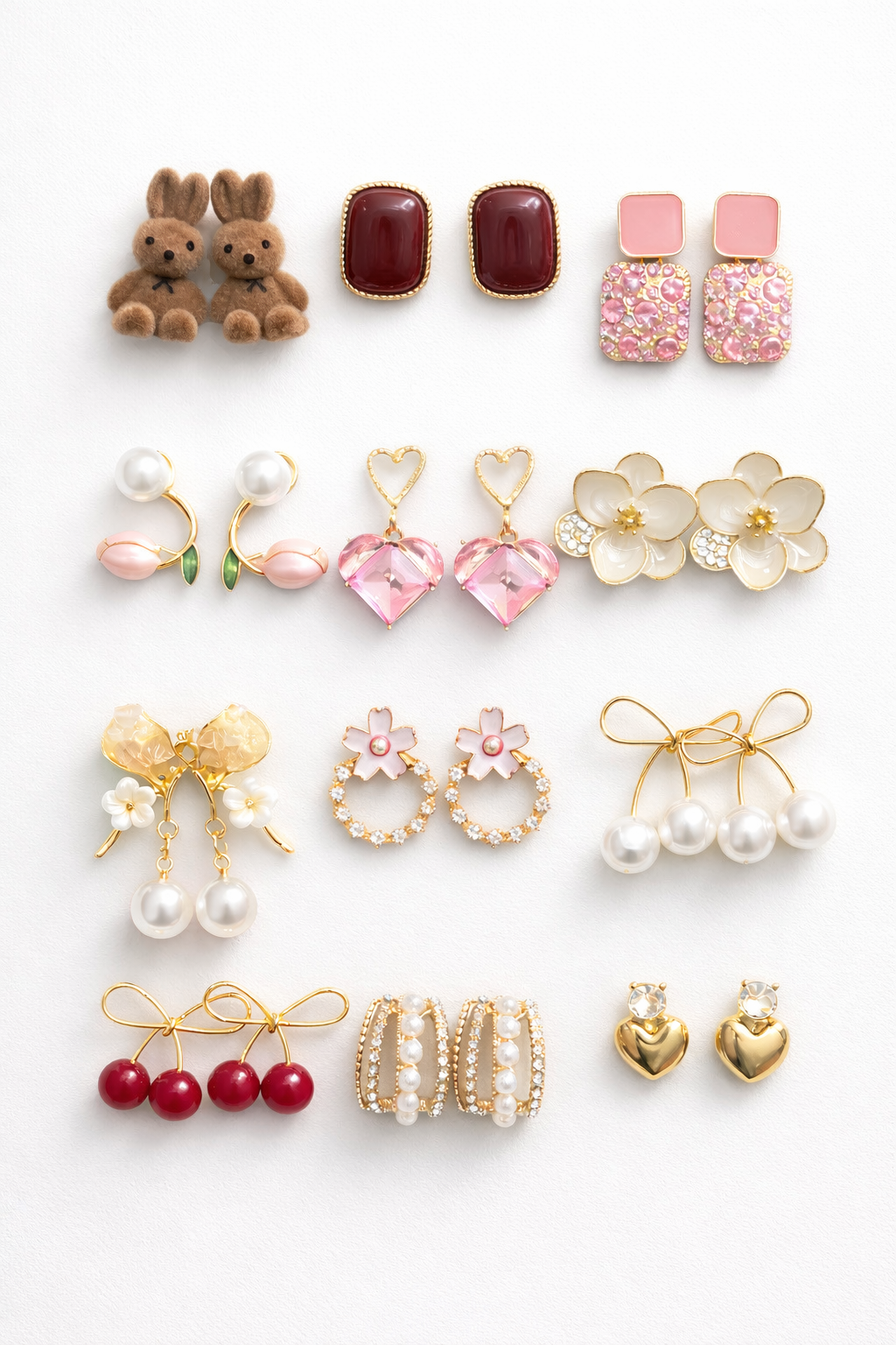 Lover Box- Earring Folding Gift Box (comes with set of 12 earrings)