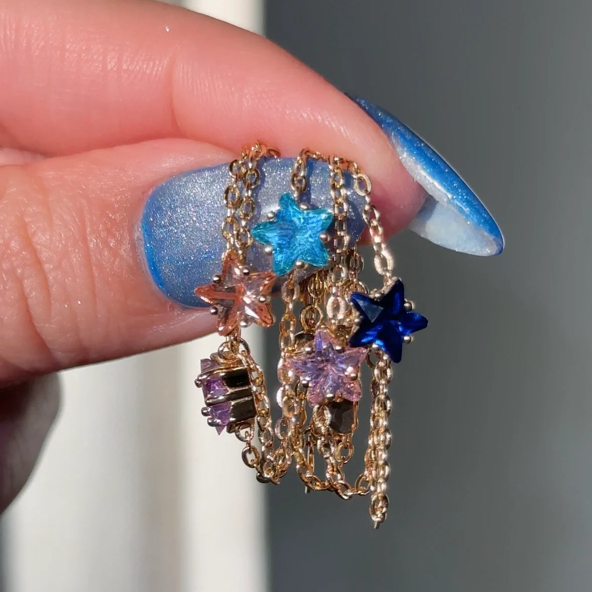 Stargirl chain ring- 925 Sterling silver
