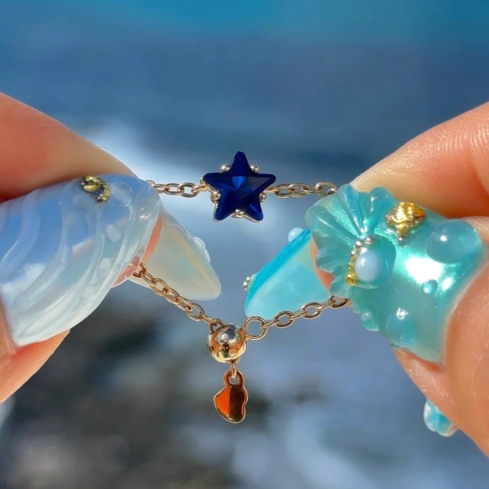 Stargirl chain ring- 925 Sterling silver