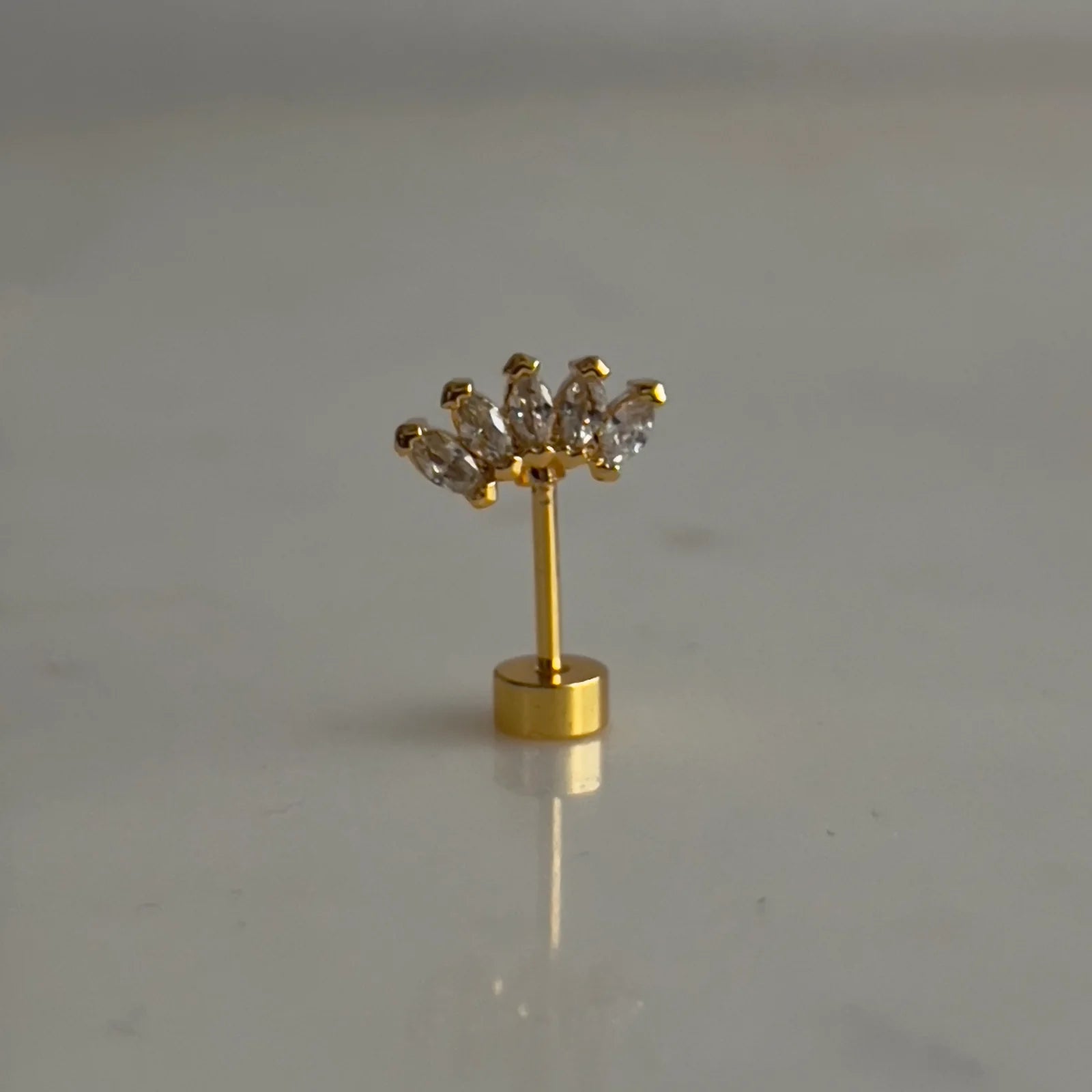 Crown Helix Stud (Pair)