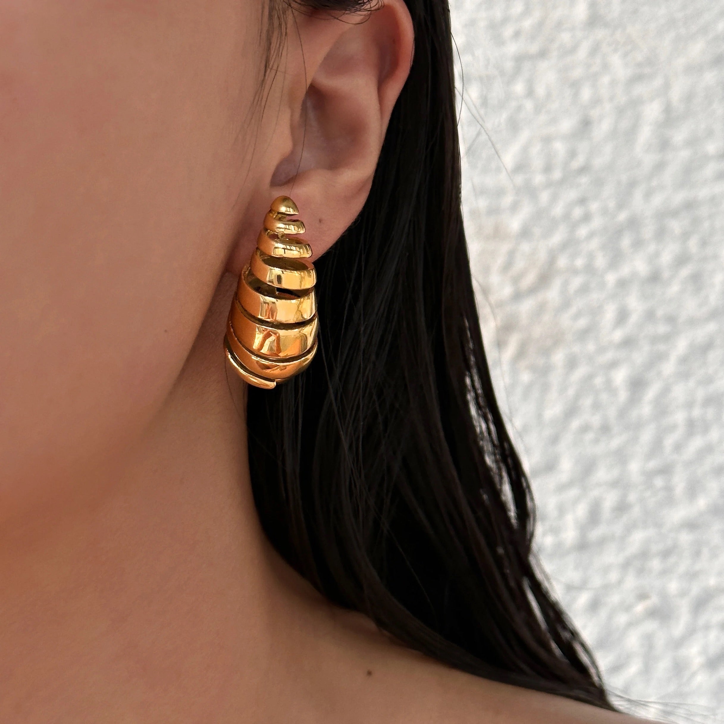 Hailey spiral earrings