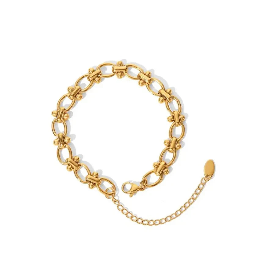 Sheer luxe link bracelet