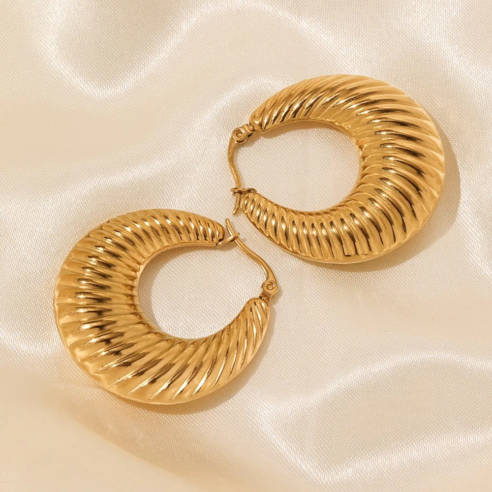 Lohita hoops- 18k Gold Plated