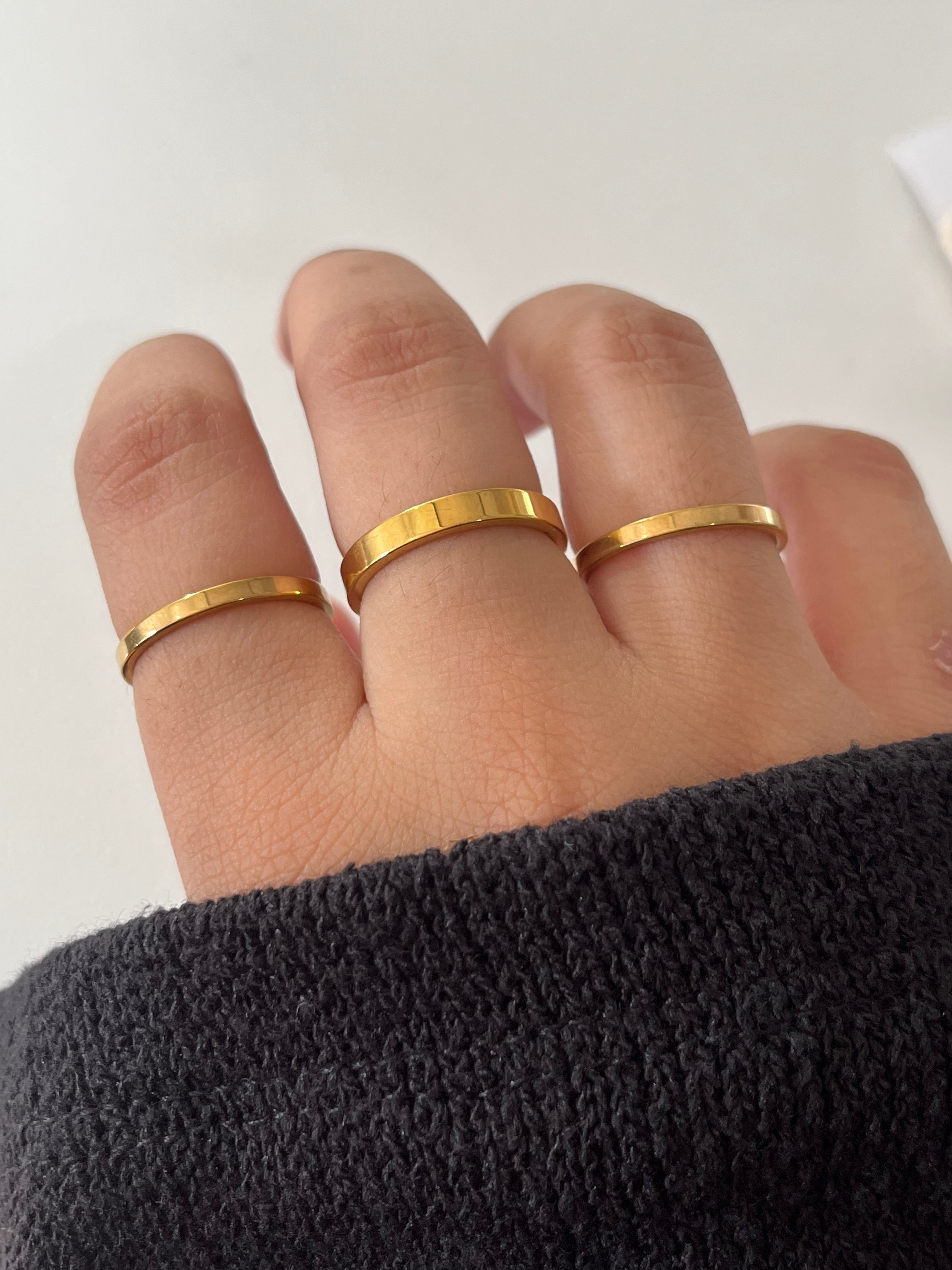 Back to basics ring set- Unisex