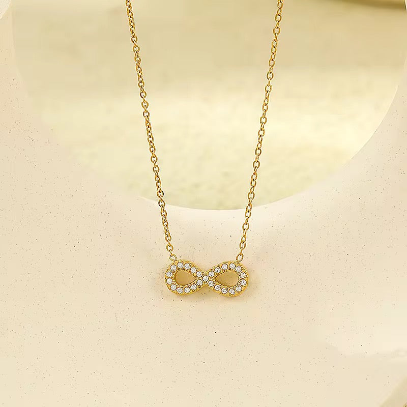 Infinity Necklace-18k Gold Plated