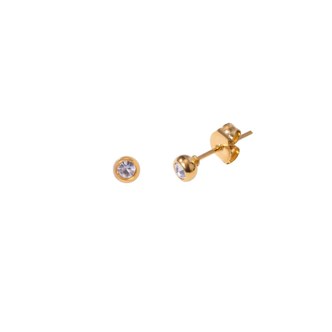 Mini sparkle studs-18k Gold Plated