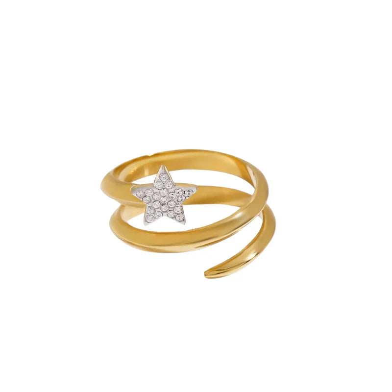 Starry ring-18k Gold Plated