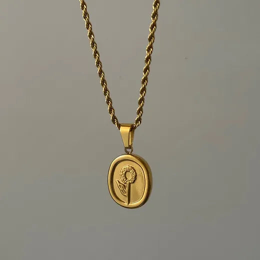 Rose Necklace-18K Gold Plated