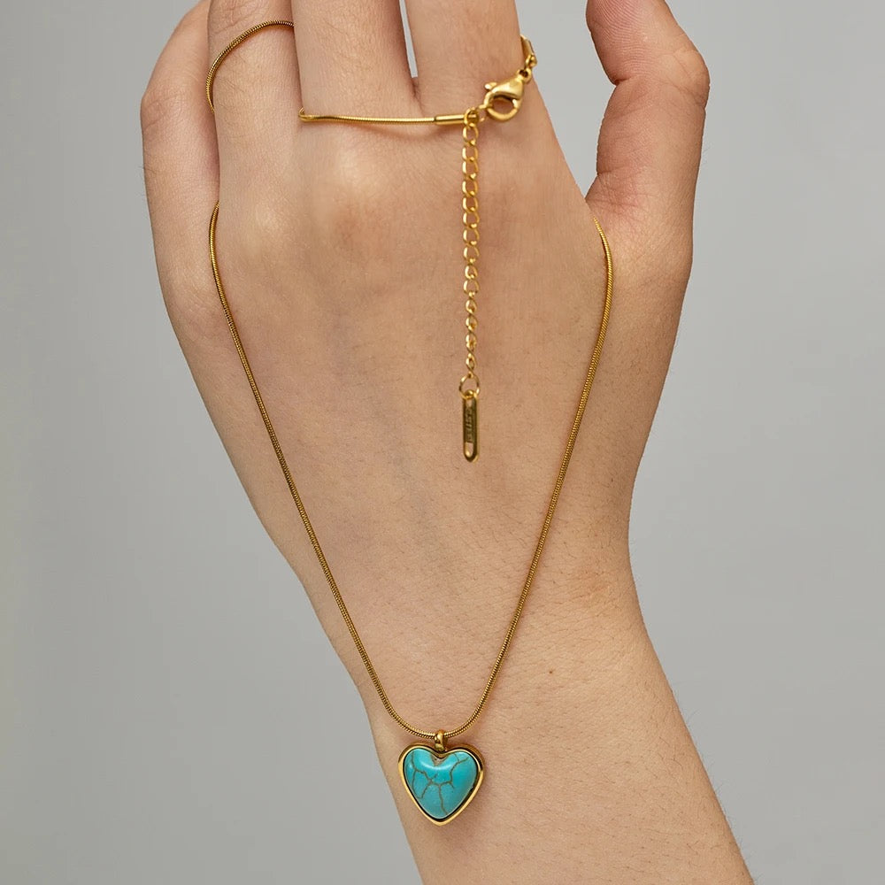 Heart opex necklace