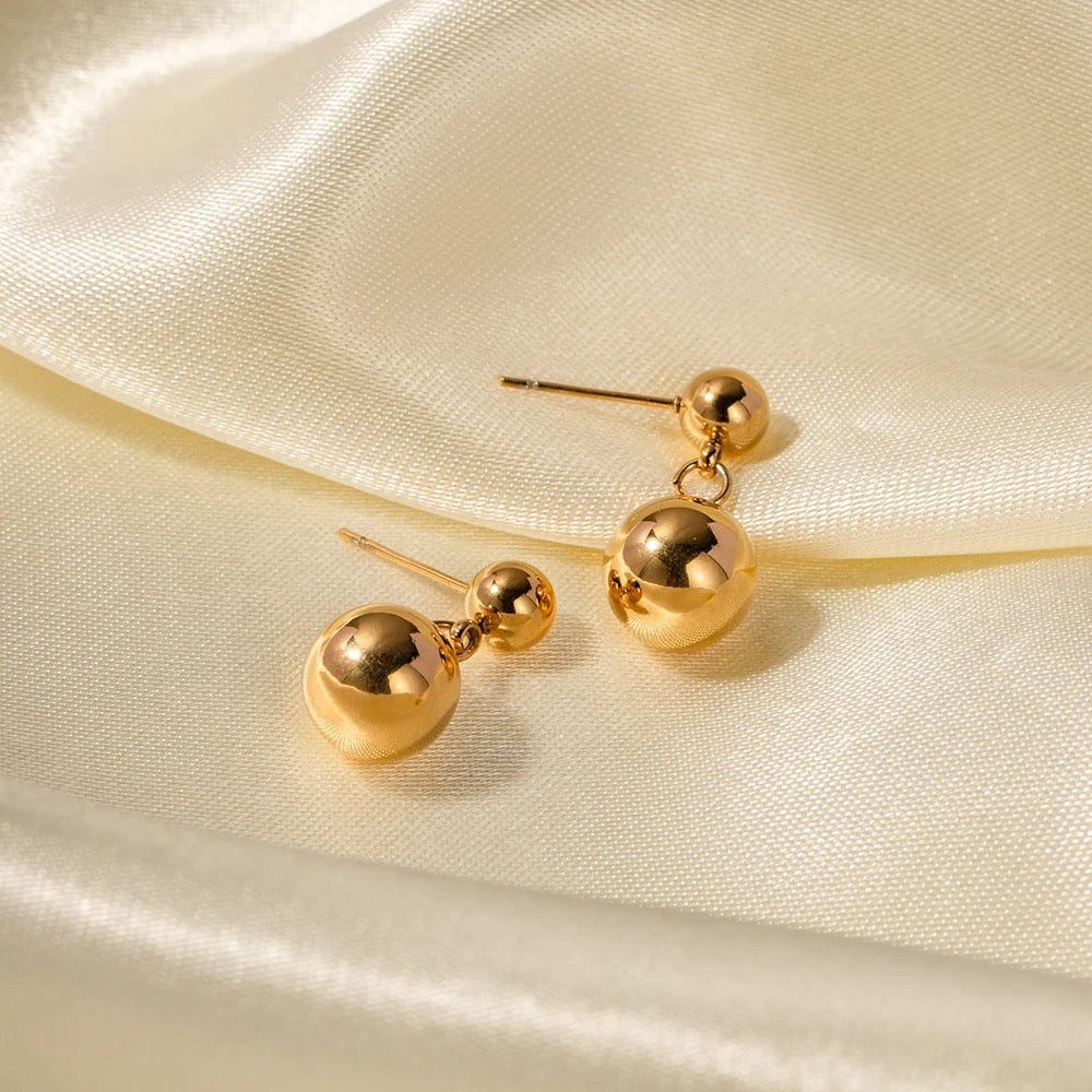 Selene ball drop earrings