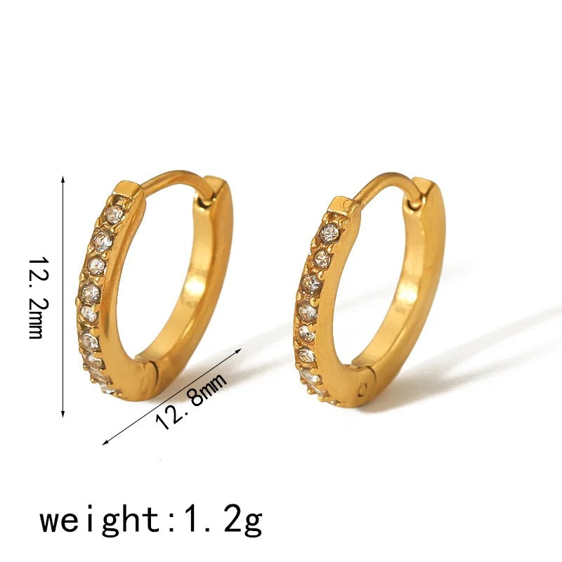 Timeless hoop set-18K Gold Plated