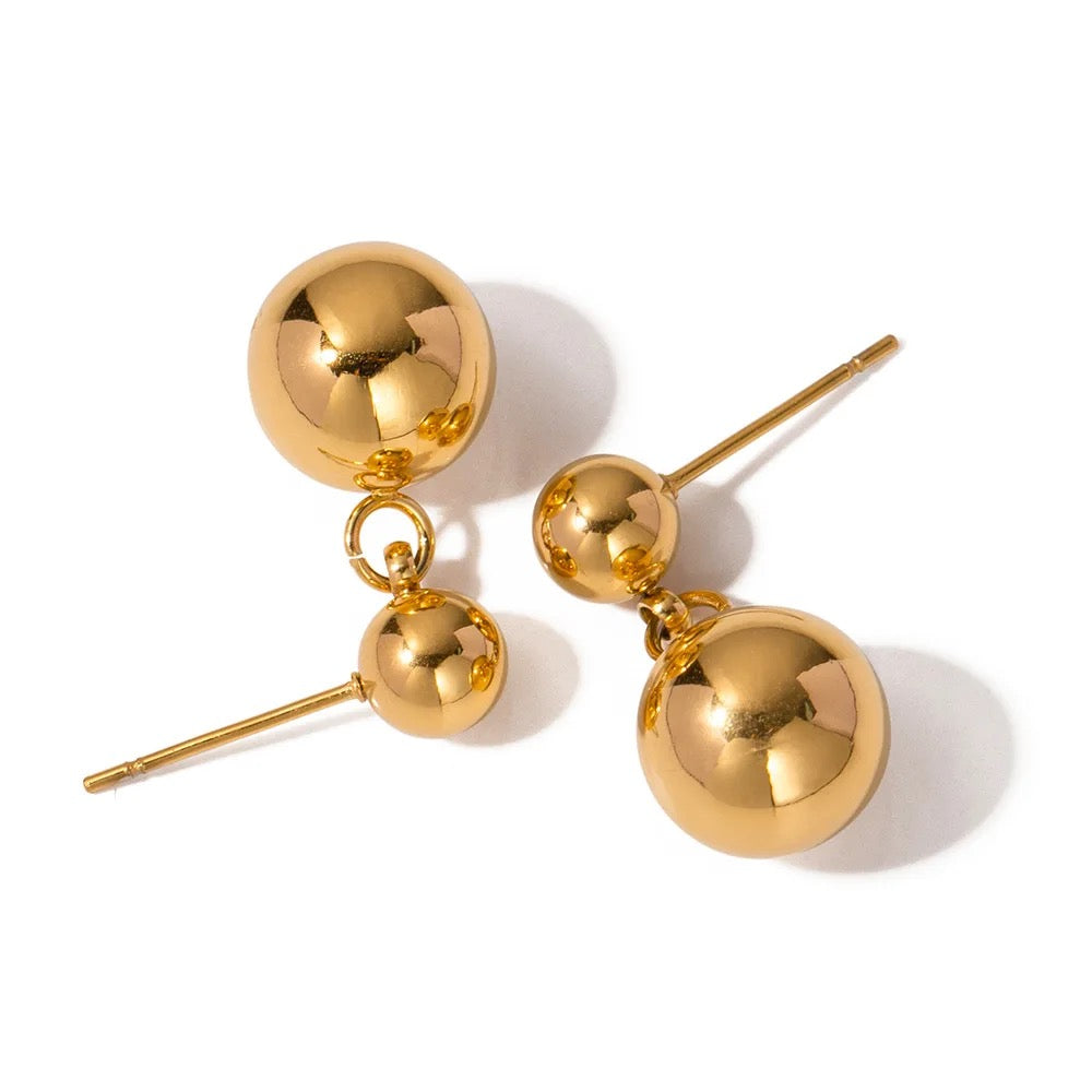 Selene ball drop earrings