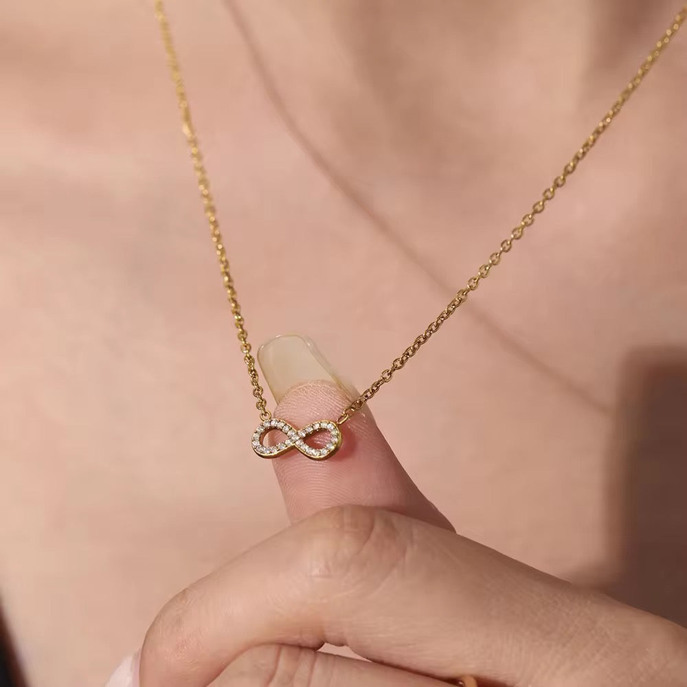 Infinity Necklace-18k Gold Plated
